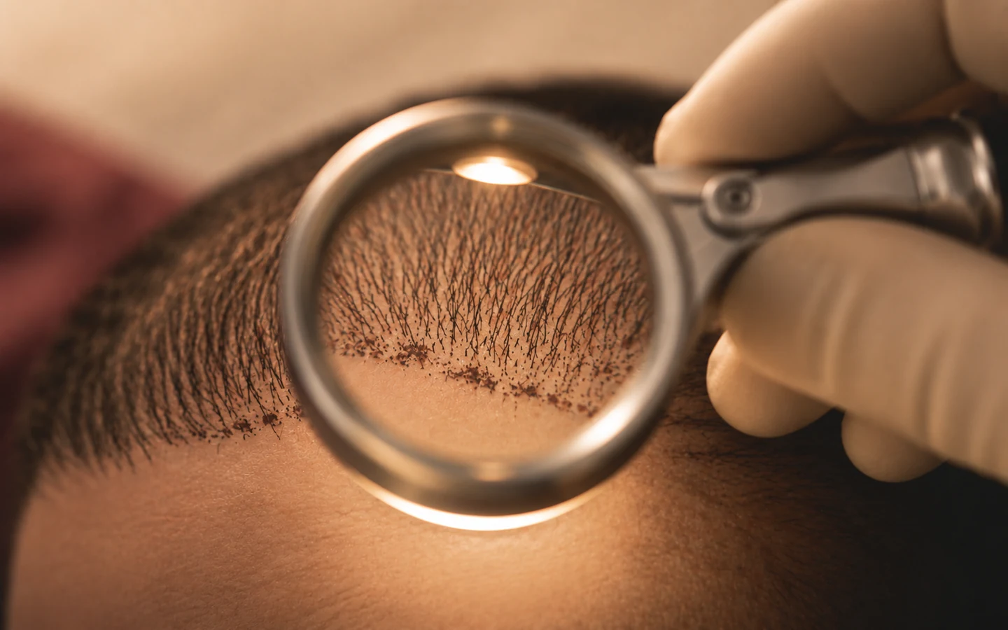 Revision and repair of a prior hair transplant